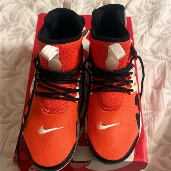 Nike Air Presto Mid Utility Black and Orange Sneakers men’s size 11 - Picture 3 of 7